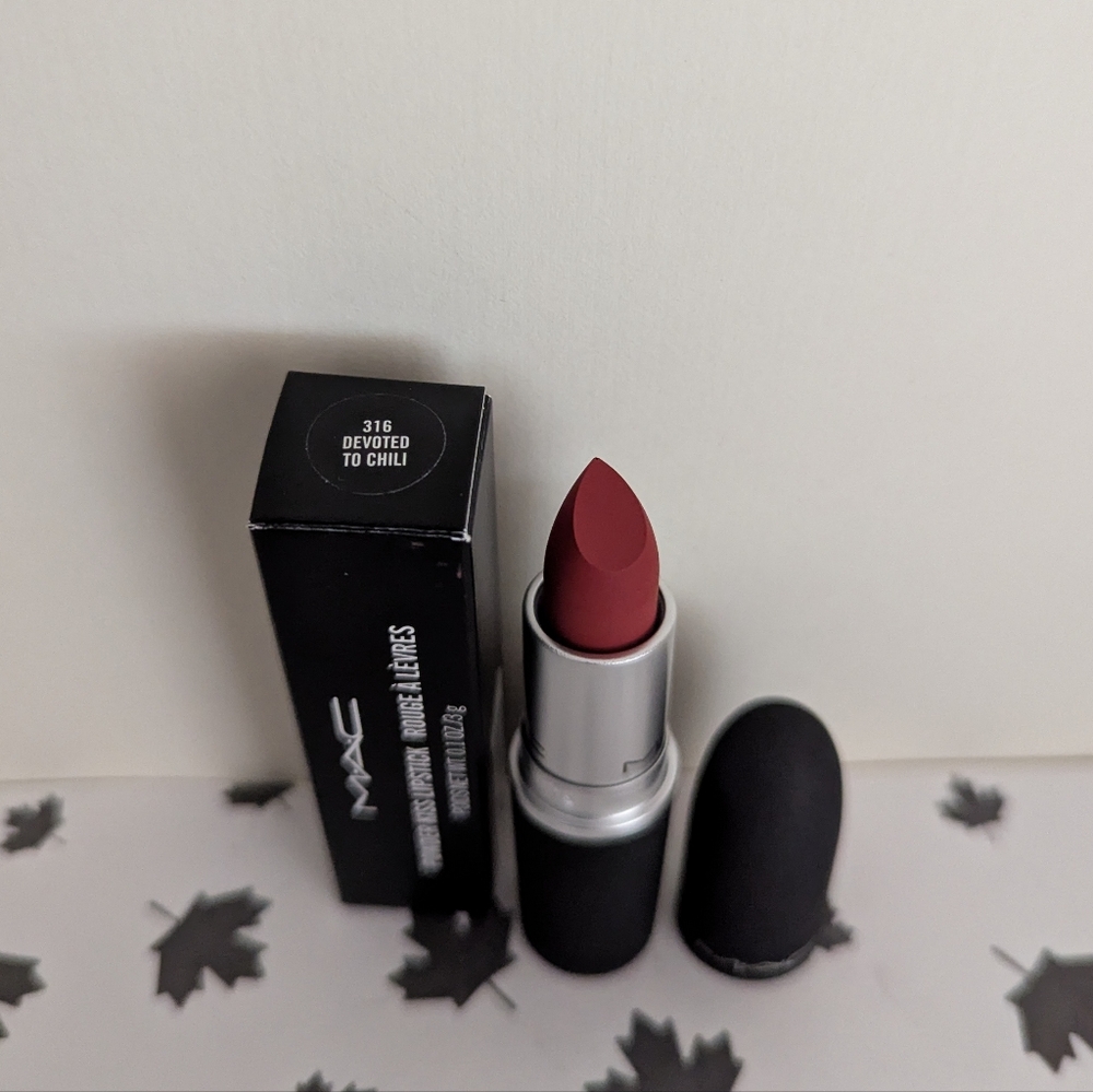 MAC Powder Kiss Lipstick - 316 Devoted To Chili